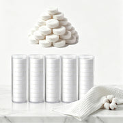 MEIBK front packaging showing 100-count hot face towel refills and product info