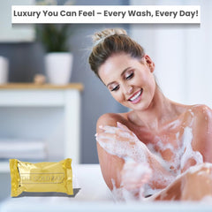 Melaleuca Gold close-up of soap texture highlighting creamy lather