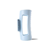 mello light blue front view showing sleek clip profile and matte finish benefiting comfortable wear
