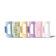 MELLO front view of six-pack medium CloudFlex clips showing matte finish and variety