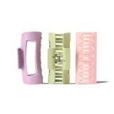 MELLO medium clip front packaging showing pastel three-pack and durable design benefits