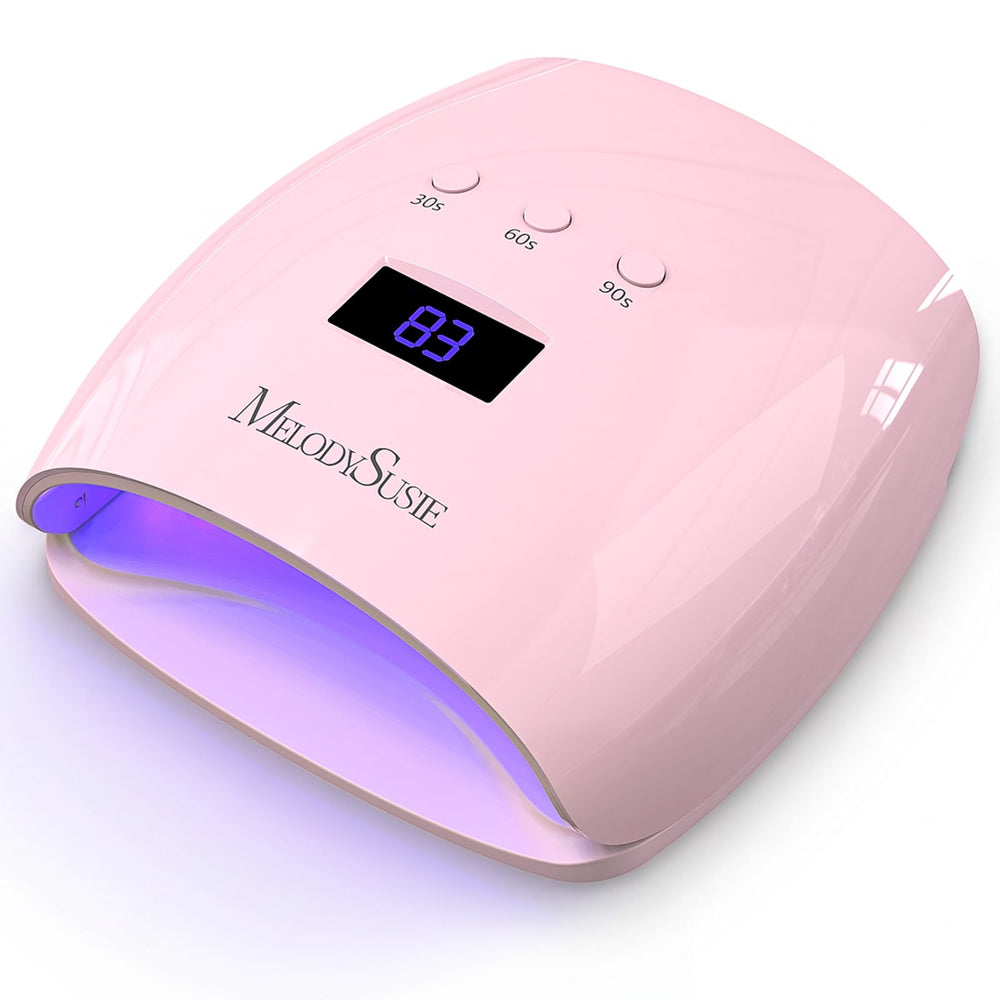 MelodySusie P-Plus30I front view showing compact lamp and open curing space, ideal for home use
