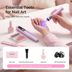 MelodySusie PC90G drill close-up highlighting ergonomic pen-style grip for precision