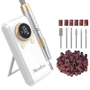 MelodySusie front view showing compact drill and built-in stand for portable use