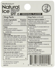 Ever Ready First Aid Mentholatum Natural Ice texture close-up shows smooth glide and soothing finish
