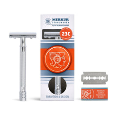 MERKUR front angle polished chrome showcasing refined finish and durable construction