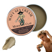 MERMANS CLAY front packaging showing jar and label, clear product identity and benefits