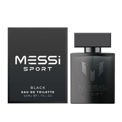 Messi front bottle shot showing sleek design and confident style