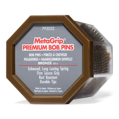 MetaGrip bronze bobby pins front pack showing 300 count and durable finish