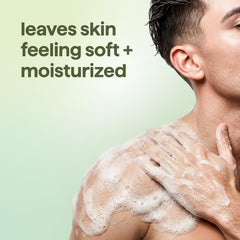 Method in-shower use with hand pouring, demonstrates easy daily cleansing