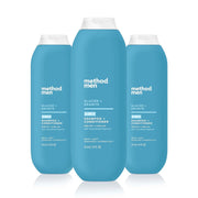 Method men front packaging showing Glacier + Granite and benefit of one-step care