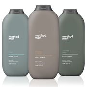 Method three-pack front packaging showing all three scent bottles and convenient pumps