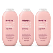 Method Pure Peace front packaging showing 18 fl oz bottle benefit gentle cleanse