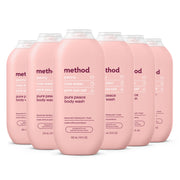 Method Pure Peace front packaging showing bottle and scent, calming shower benefit