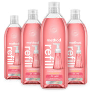 Method refill front view showing label and size for easy identification and eco benefit