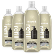 Method refill pack front showing four tubs and clear benefits