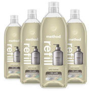 Method refill pack front view showing four tubs and floral scent benefit