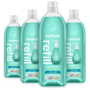 Method Waterfall front packaging showing recycled bottle benefit