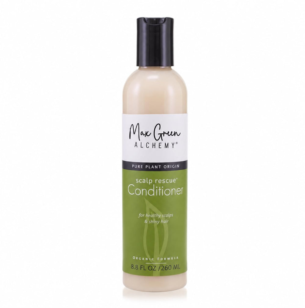 Max Green Alchemy front bottle view showing label and product promise
