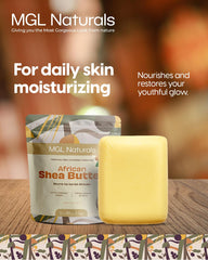 MGL Naturals melting shea butter in hands to demonstrate easy application