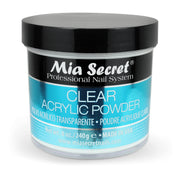 Mia Secret front package view showing clear acrylic powder and professional presentation