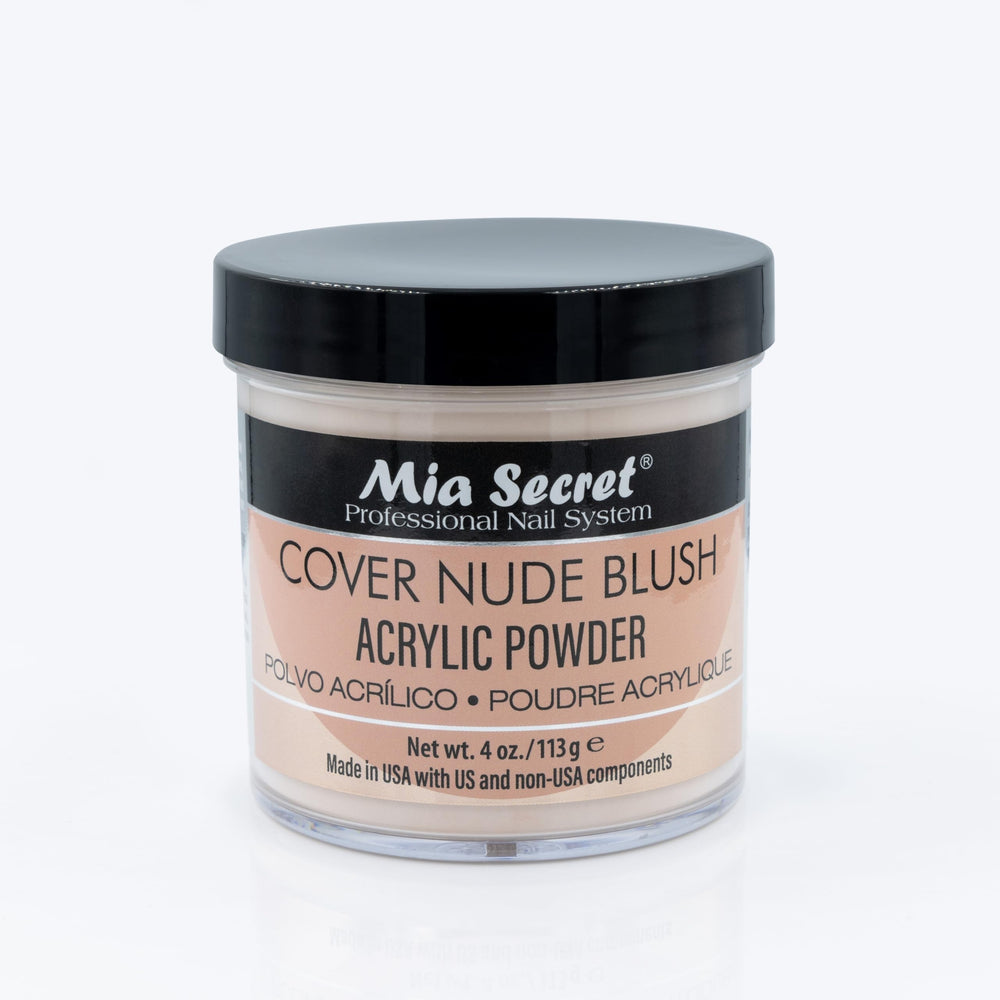 Mia Secret jar front view showing product label and clear lid benefits visibility