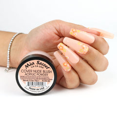 Mia Secret powder texture close-up showing fine consistency for smooth application