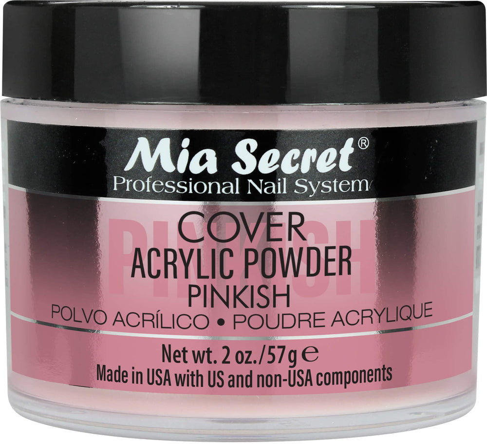 Mia Secret COVER PINKISH jar front view showing label and 2oz size for clear product identification