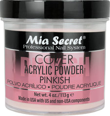 Mia Secret Cover Pinkish front jar showing brand and clean packaging benefit