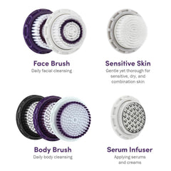 MICHAEL TODD close-up of soft antimicrobial bristles highlighting gentle cleansing
