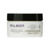 Milbon matte texturizing paste front packaging showing label and size - professional finish