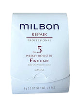 Milbon front packaging showing product name and compact travel size, highlights convenience