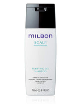 Milbon shampoo front packaging showing bottle and label, highlighting detox benefit