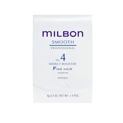 Milbon front packaging showing four vials and kit, showcasing professional results