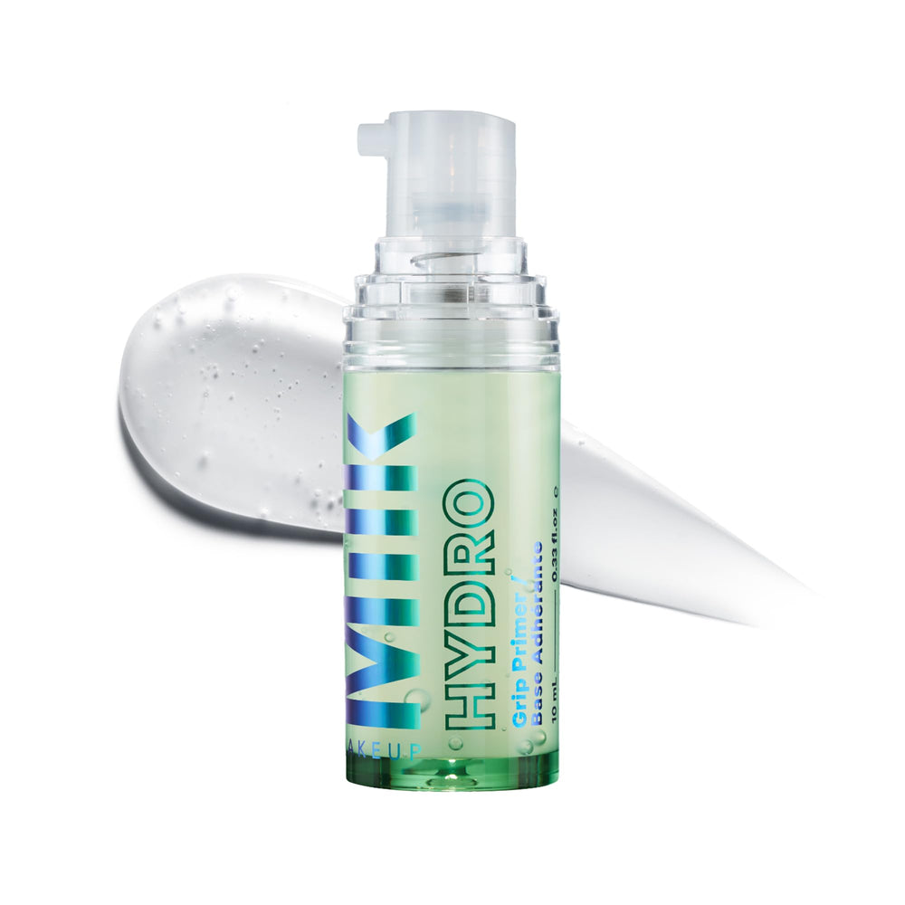 Milk Makeup Hydro Grip front packaging showing clear gel primer benefits