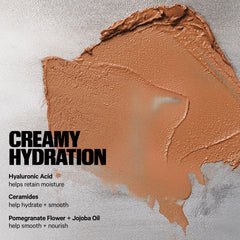 Milk Makeup bronzer applied to cheek demonstrating natural warmth and seamless blend