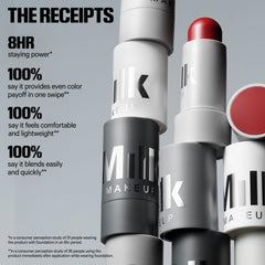 Milk Makeup Dash texture close-up highlighting creamy finish and buildable coverage