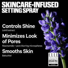 Milk Makeup mist texture on skin illustrating pore-blurring and shine control