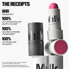 Milk Makeup stick tip angled for precise application and easy control