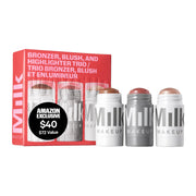 Milk Makeup trio front packaging showing three full-size sticks and labels — quick routine benefit