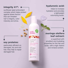 milk_shake creamy conditioner texture close-up for smooth detangling