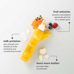milk_shake treated hair reflecting shine and smoother surface