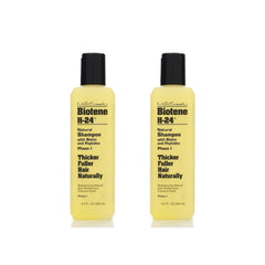 Mill Creek Biotene H-24 front packaging showing two 8.5 fl oz bottles for fuller hair