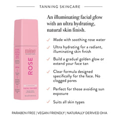 MINETAN BODY.SKIN clear mist texture on hand showing hydrating finish benefit