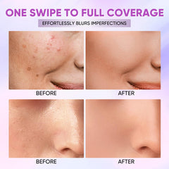 Minimeli cream-to-liquid texture swatched to show blendability benefit