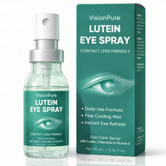 Minnah VisionPure front packaging showing compact 10 mL bottle and label for portability benefit