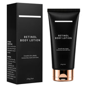Miracle TQ front packaging showing retinol body lotion and clear branding benefits