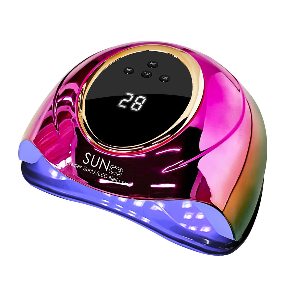 MIRAGE LAYON front view showing lamp shape and entrance for fast curing