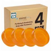 Mirai persimmon soap front packaging showing clinical branding and benefit
