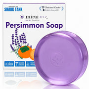 Mirai front packaging showing persimmon soap and calming lavender benefits